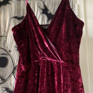 red velvet mini dress💋